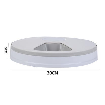 White feeder dimensions shown: 30CM length, 5CM height