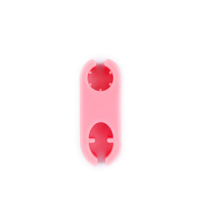Pink pet selfie camera lens attachment with circular and notch openings