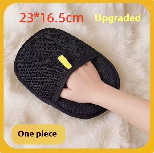 Pet hair remover mitt, black, 1 piece, 23x16.5 cm