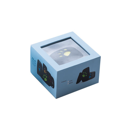 Petcare waterproof GPS locator retail box with paw icon graphics