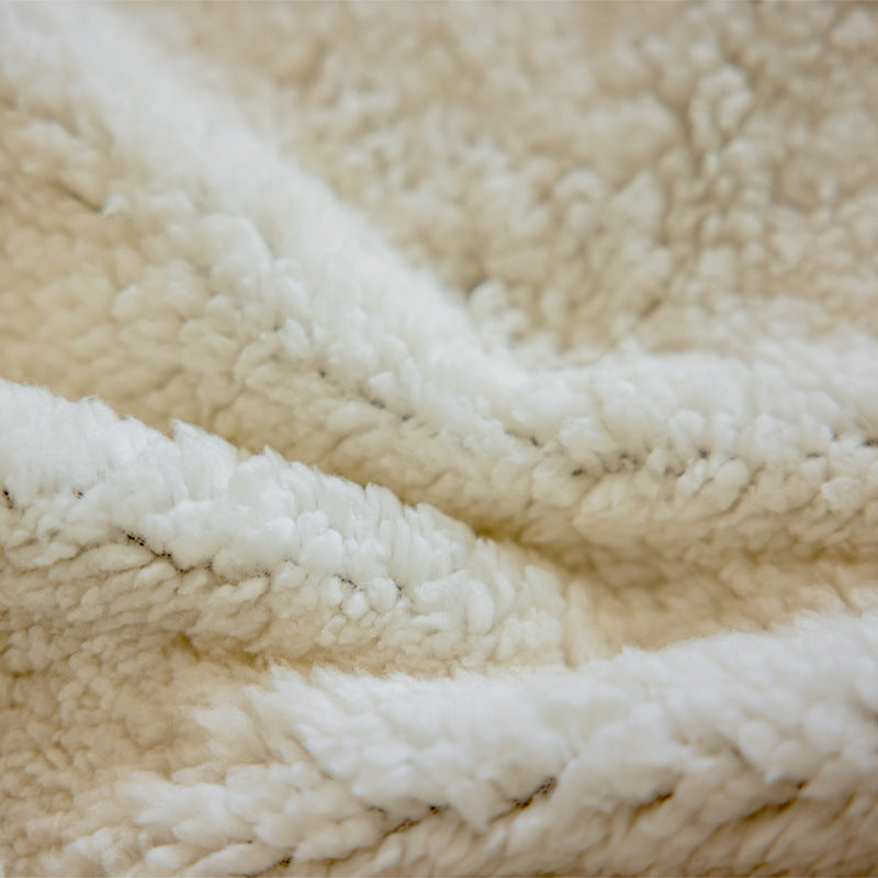 Camel fluffy pet blanket fleece texture close-up with soft raised pile