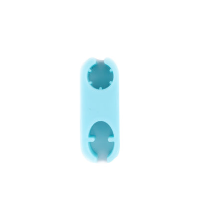 Blue pet selfie camera lens mount with circular attachment opening