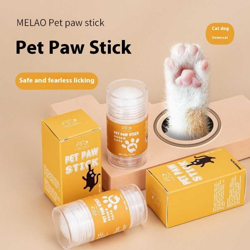 Pet Claw Care Cream im Stift-Behälter, gelb-weißer Deckel, Pfotenpflege