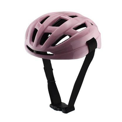 Rosa Pet-Riding-Helm mit Lüftungsschlitzen und Kinnriemen