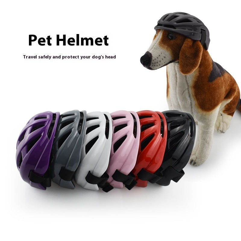 Pet-Riding-Helm, mehrfarbig mit Lüftungsschlitzen und verstellbarem Kinnriemen