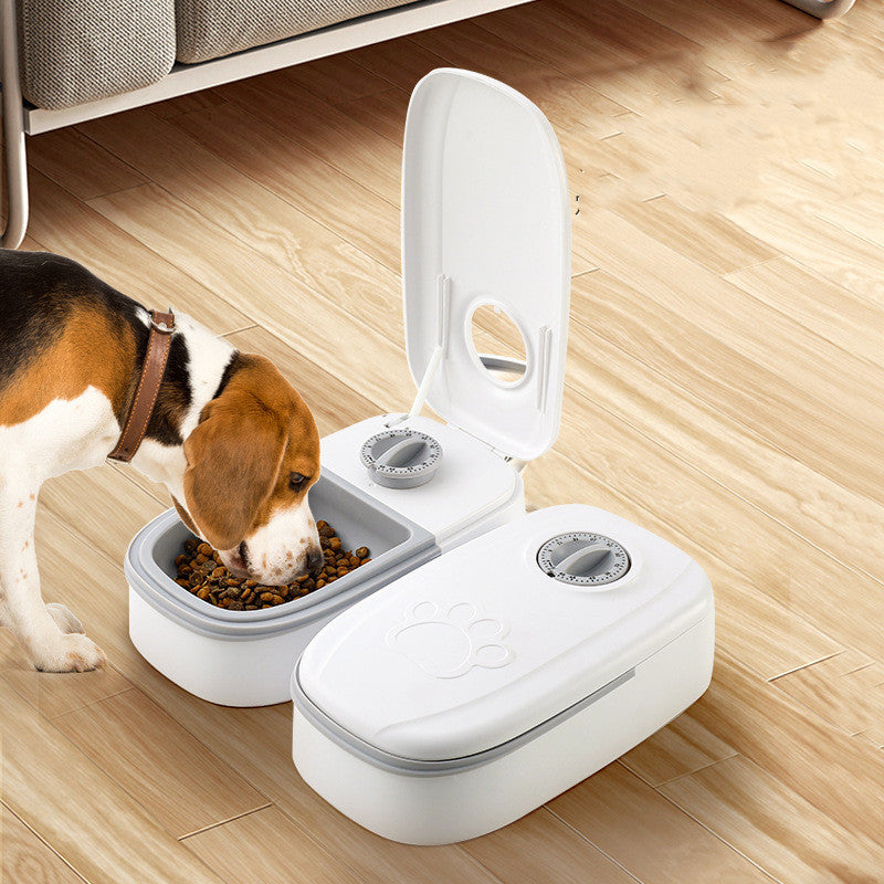 Automatic Pet Feeder & Smart Food Dispenser, geöffnet, Futterschalen bereit